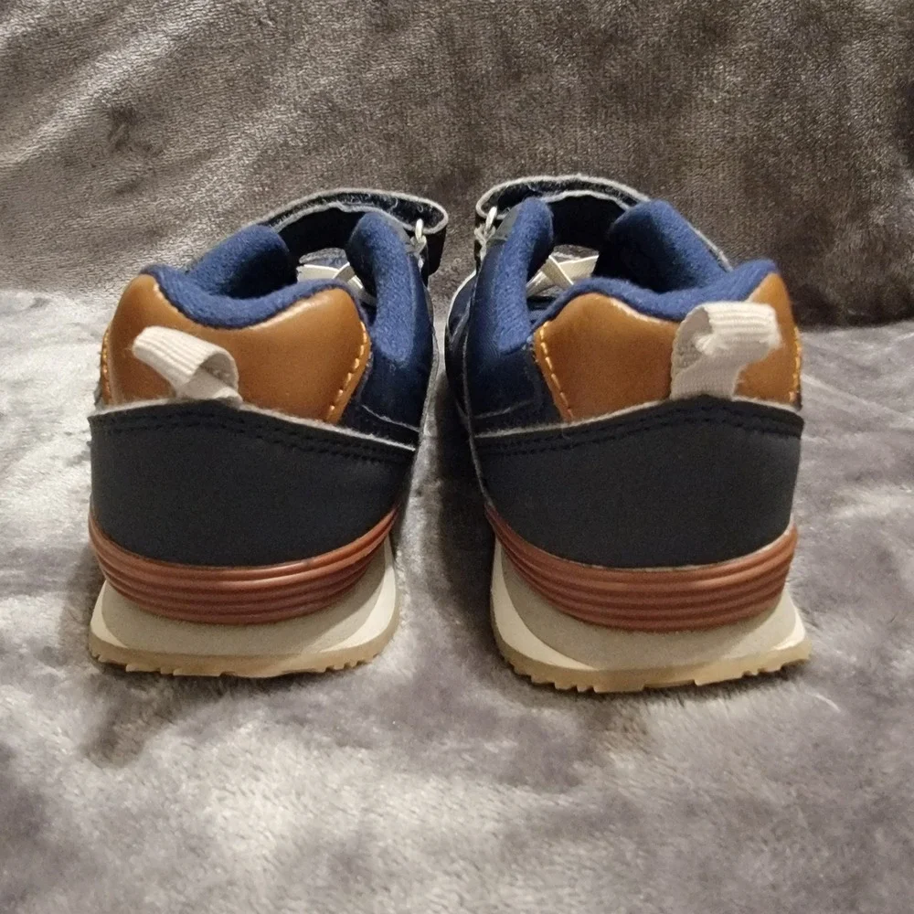 OshKosh B'gosh Sneakers Kids 11M Navy Blue Excellent Hook and Loop OF20E06H